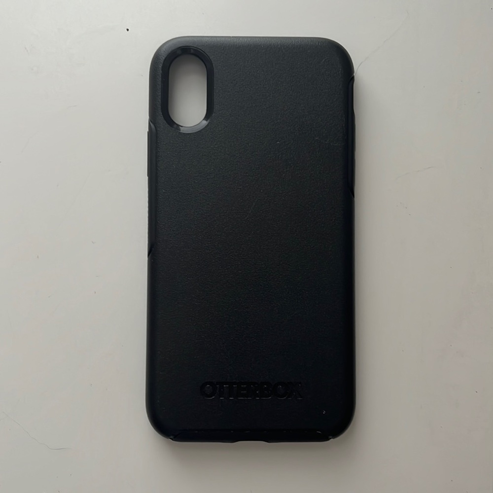 Black Otterbox IPhone XS Case, Symmetry Series